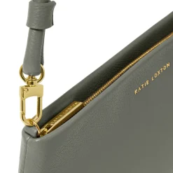 Katie Loxton Wedding Guest Bags*Asha Wristlet Bag Graphite Green