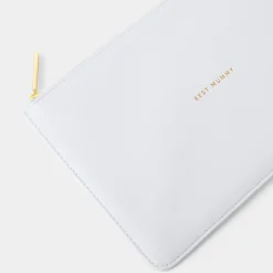 Katie Loxton Sentiment Pouches | Something Blue Gifts*'Best Mummy' Sentiment Pouch Powder Blue