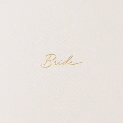 Katie Loxton Sentiment Pouches | Bride Gifts*'Bride' Sentiment Pouch Pearlescent White