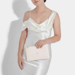 Katie Loxton Sentiment Pouches | Bride Gifts*'Bride' Sentiment Pouch Pearlescent White