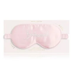 Katie Loxton Bridesmaid Gifts | Sleep Masks*'Bridesmaid' Satin Eye Mask Pink