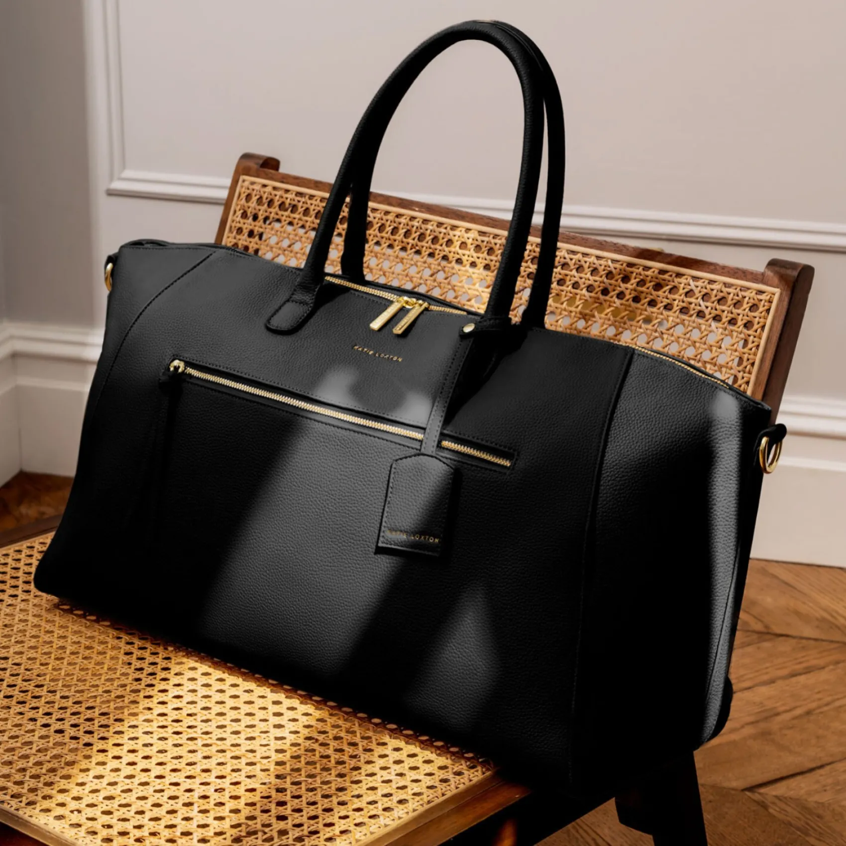 Katie Loxton Honeymoon Gifts | Bride Gifts*Chelsea Weekend Holdall Duffle Bag Black