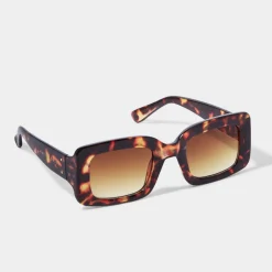 Katie Loxton Women's Sunglasses | Honeymoon Gifts*Crete Tortoiseshell Rectangle Sunglasses Brown Tortoiseshell