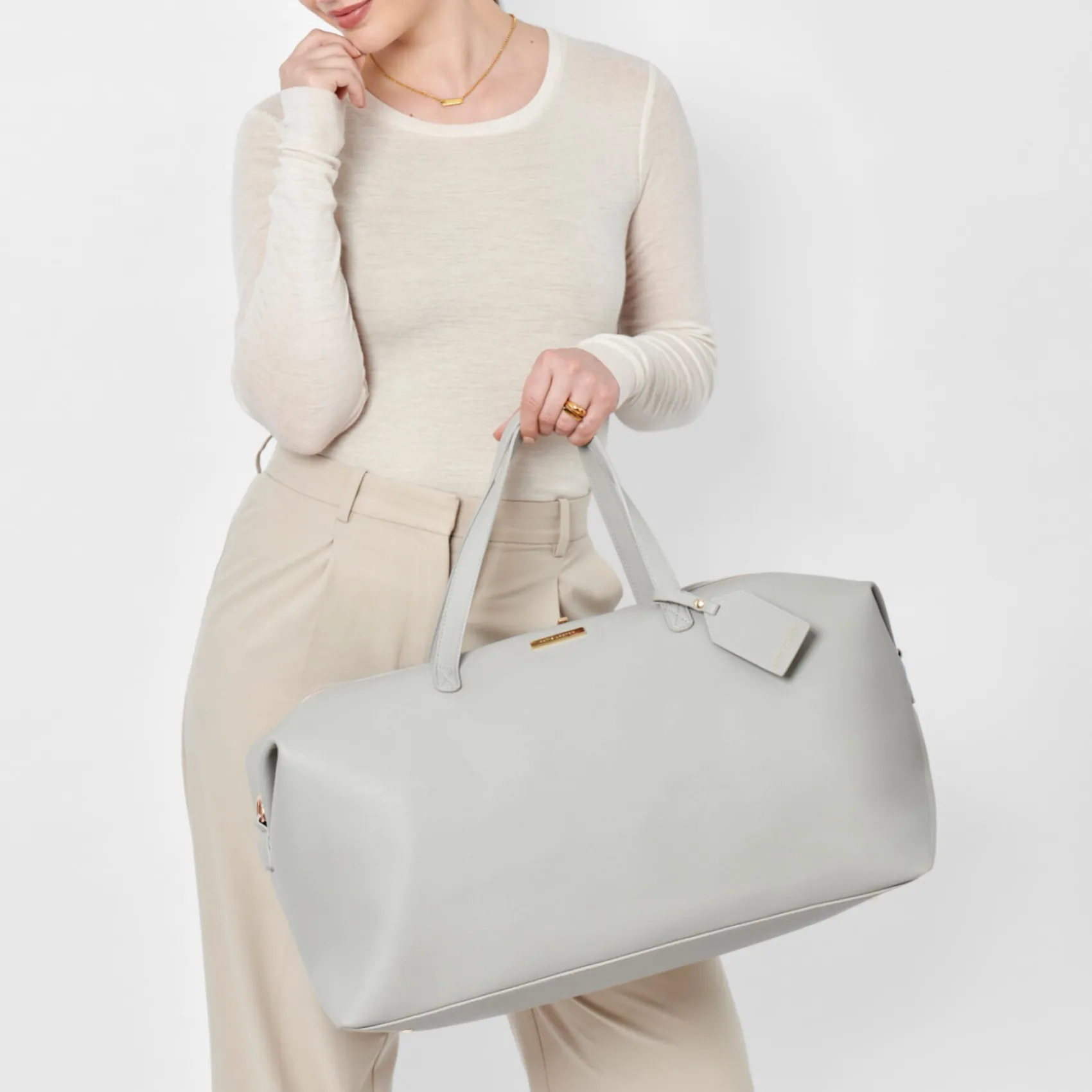 Katie Loxton Honeymoon Gifts | Bride Gifts*Weekend Holdall Duffle Bag Grey