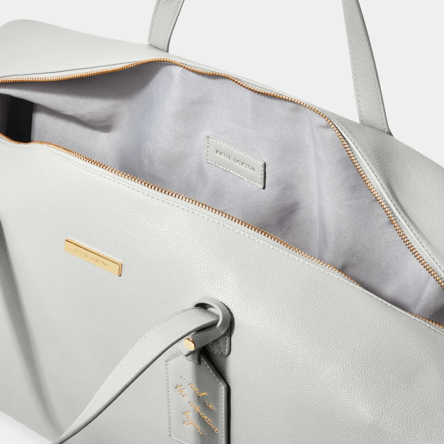 Katie Loxton Honeymoon Gifts | Bride Gifts*Weekend Holdall Duffle Bag Grey