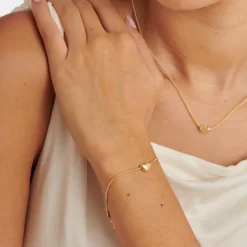 Katie Loxton Mother Of The Groom Gifts | Mother Of The Bride Gifts*'Heart of Gold' Gold Charm Bracelet