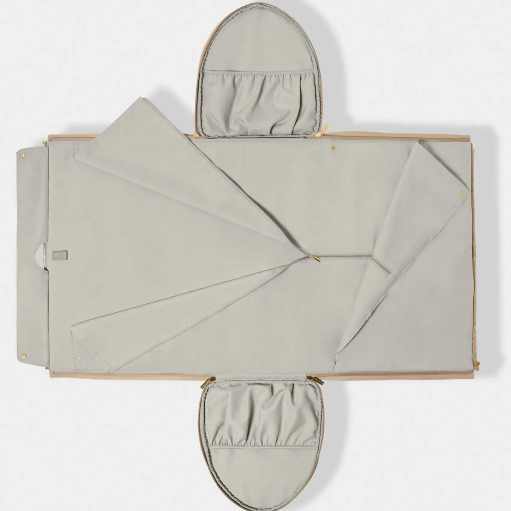 Katie Loxton Mother Of The Groom Gifts | Mother Of The Bride Gifts*Fold Out Garment Weekend Bag Light Taupe