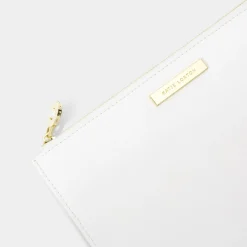 Katie Loxton Sentiment Pouches | Honeymoon Gifts*'Love, Laughter And A Happy Ever After' Pouch White