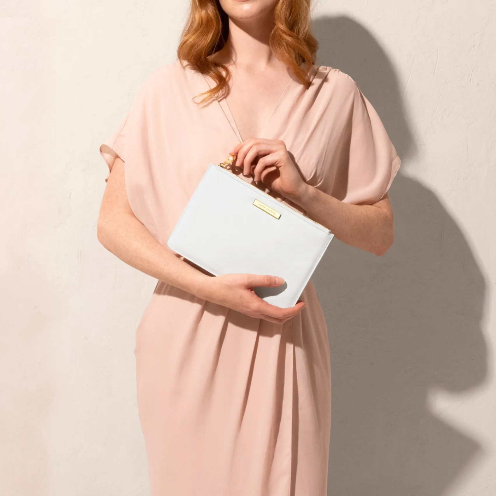Katie Loxton Sentiment Pouches | Honeymoon Gifts*'Love, Laughter And A Happy Ever After' Pouch White