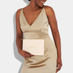 Katie Loxton Sentiment Pouches | Bridesmaid Gifts*'Maid of Honour' Perfect Pouch Eggshell