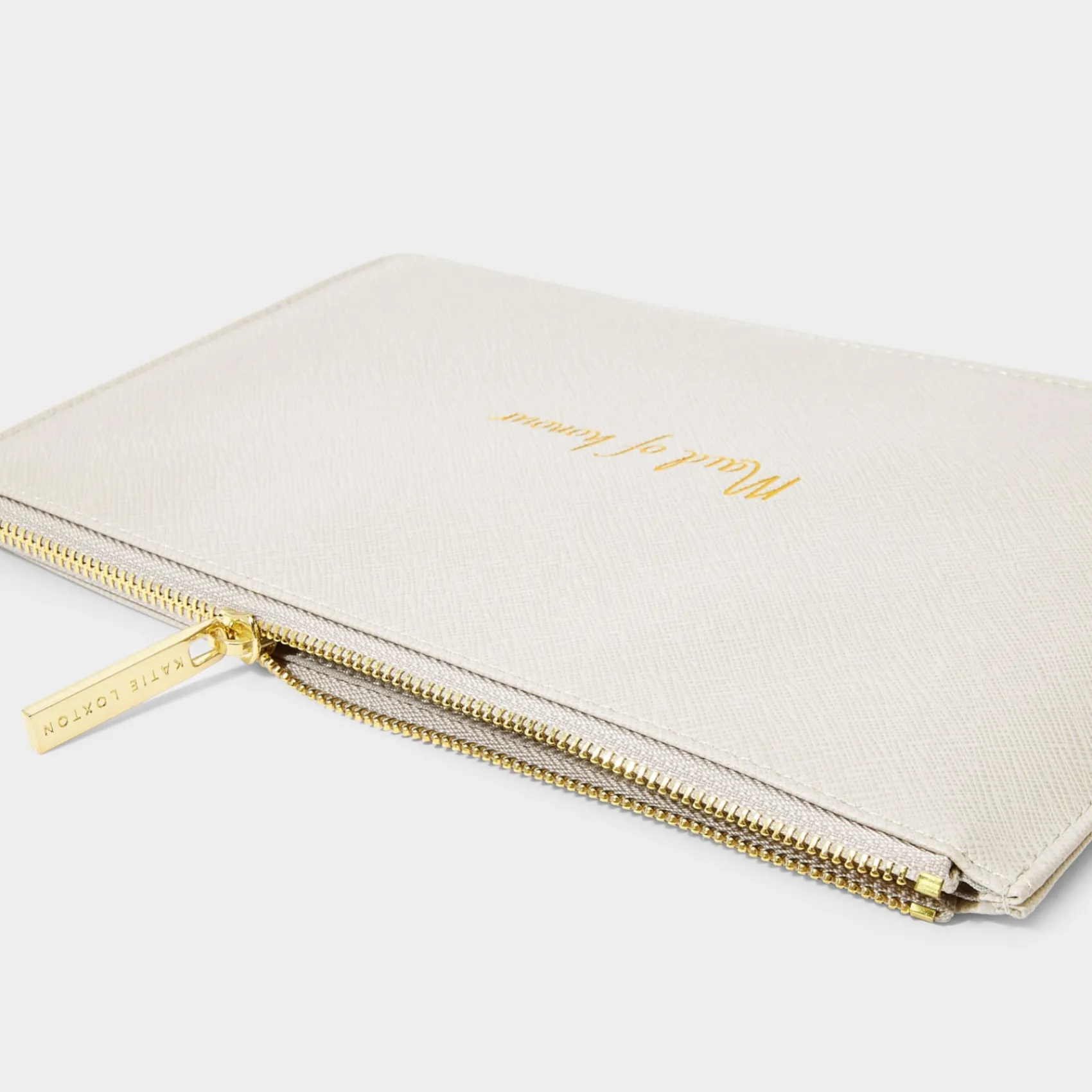 Katie Loxton Sentiment Pouches | Bridesmaid Gifts*'Maid of Honour' Perfect Pouch Dove Grey