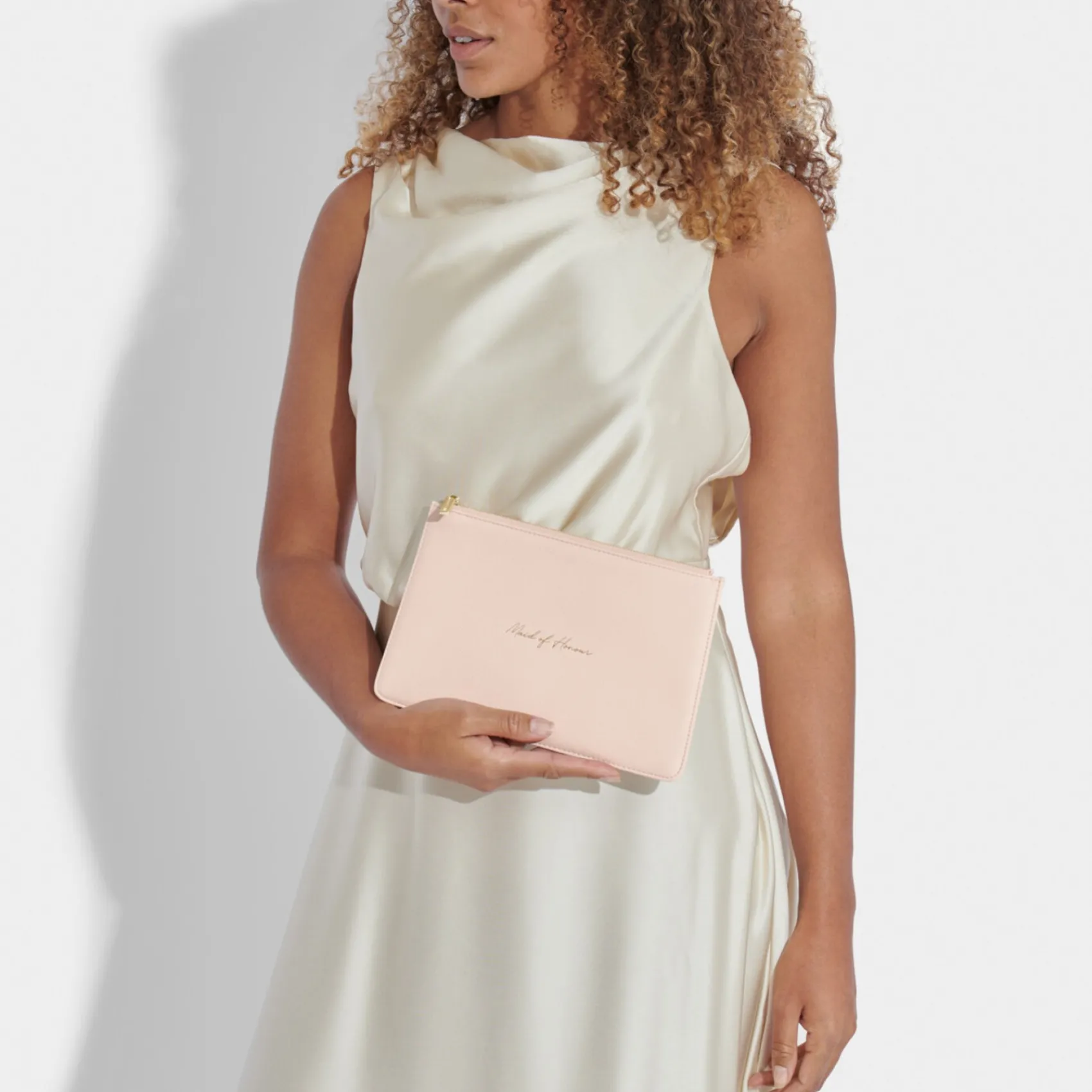 Katie Loxton Sentiment Pouches | Bridesmaid Gifts*'Maid of Honour' Sentiment Pouch Light Pink