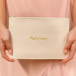 Katie Loxton Sentiment Pouches | Bridesmaid Gifts*'Maid of Honour' Perfect Pouch Blossom Pink