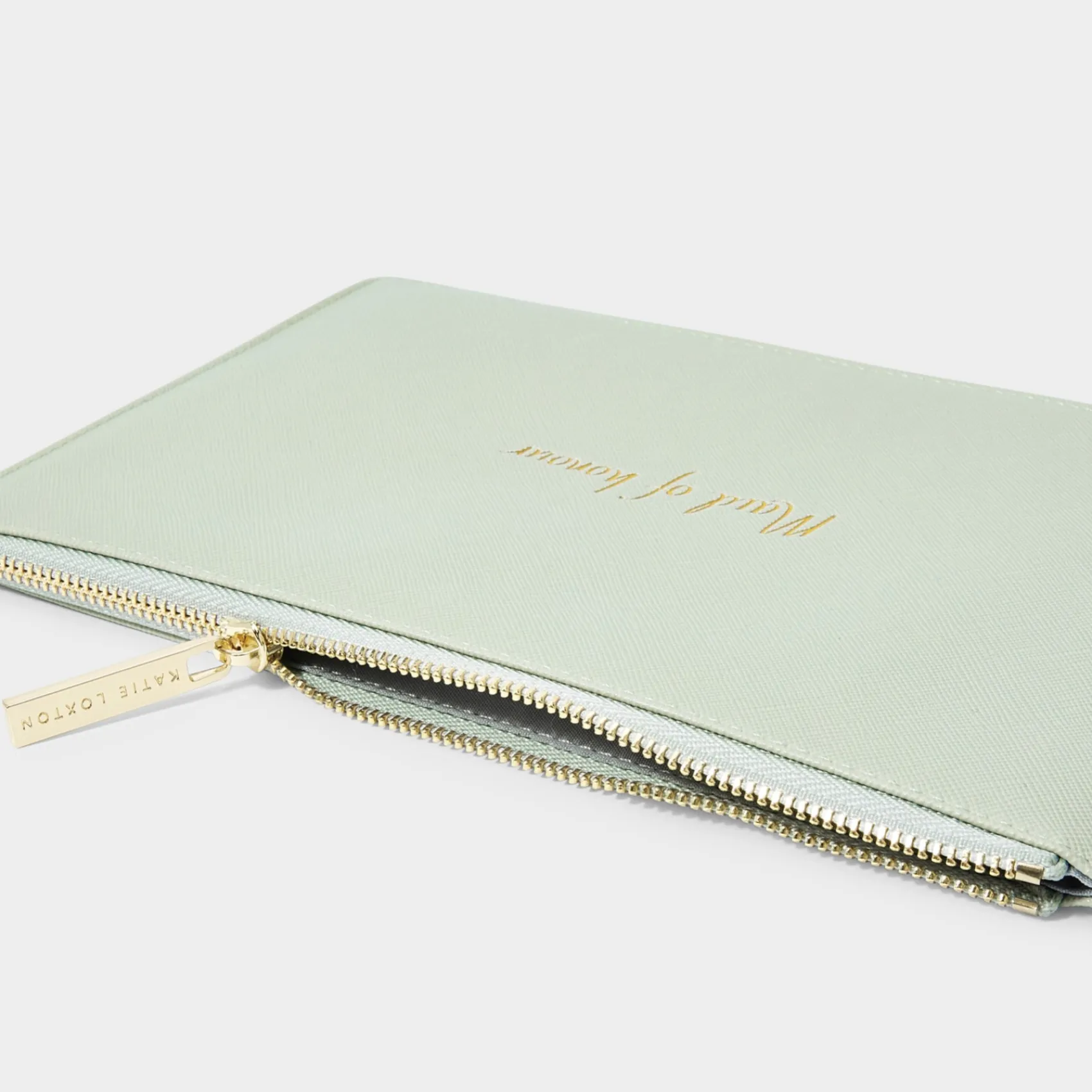 Katie Loxton Sentiment Pouches | Bridesmaid Gifts*'Maid of Honour' Perfect Pouch Sage Green