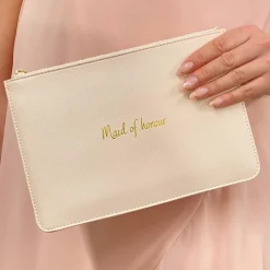 Katie Loxton Sentiment Pouches | Bridesmaid Gifts*'Maid of Honour' Perfect Pouch Blossom Pink