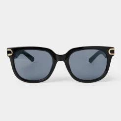 Katie Loxton Women's Sunglasses | Honeymoon Gifts*Manhattan and Gold Sunglasses Black