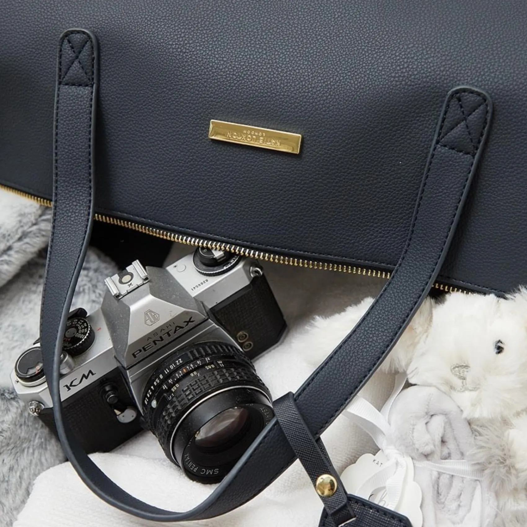 Katie Loxton Honeymoon Gifts | Bride Gifts*Weekend Holdall Duffle Bag Navy