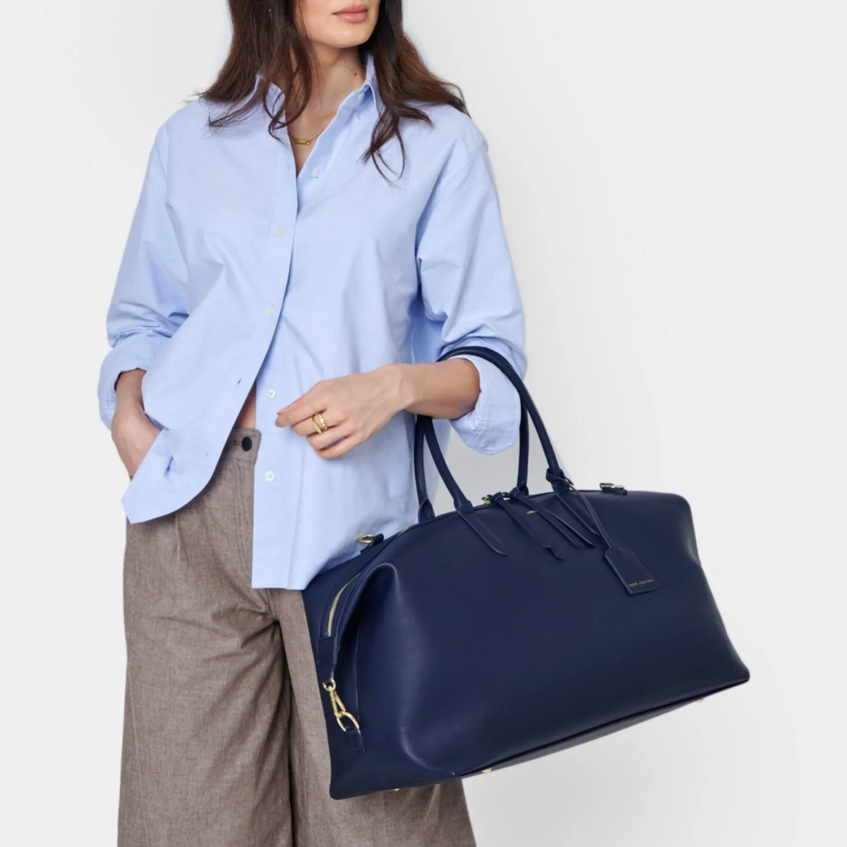 Katie Loxton Honeymoon Gifts | Bride Gifts*Oxford Weekend Holdall Duffle Bag Midnight Blue