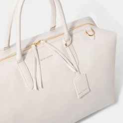 Katie Loxton Honeymoon Gifts | Bride Gifts*Oxford Weekend Holdall Duffle Bag Off White