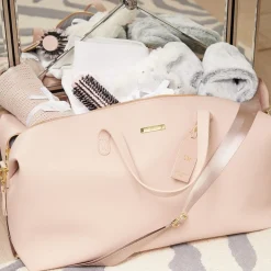 Katie Loxton Honeymoon Gifts | Bride Gifts*Weekend Holdall Duffle Bag Pale Pink
