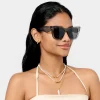 Katie Loxton Women's Sunglasses | Honeymoon Gifts*Porto Black Cat Eye Sunglasses Transparent Grey