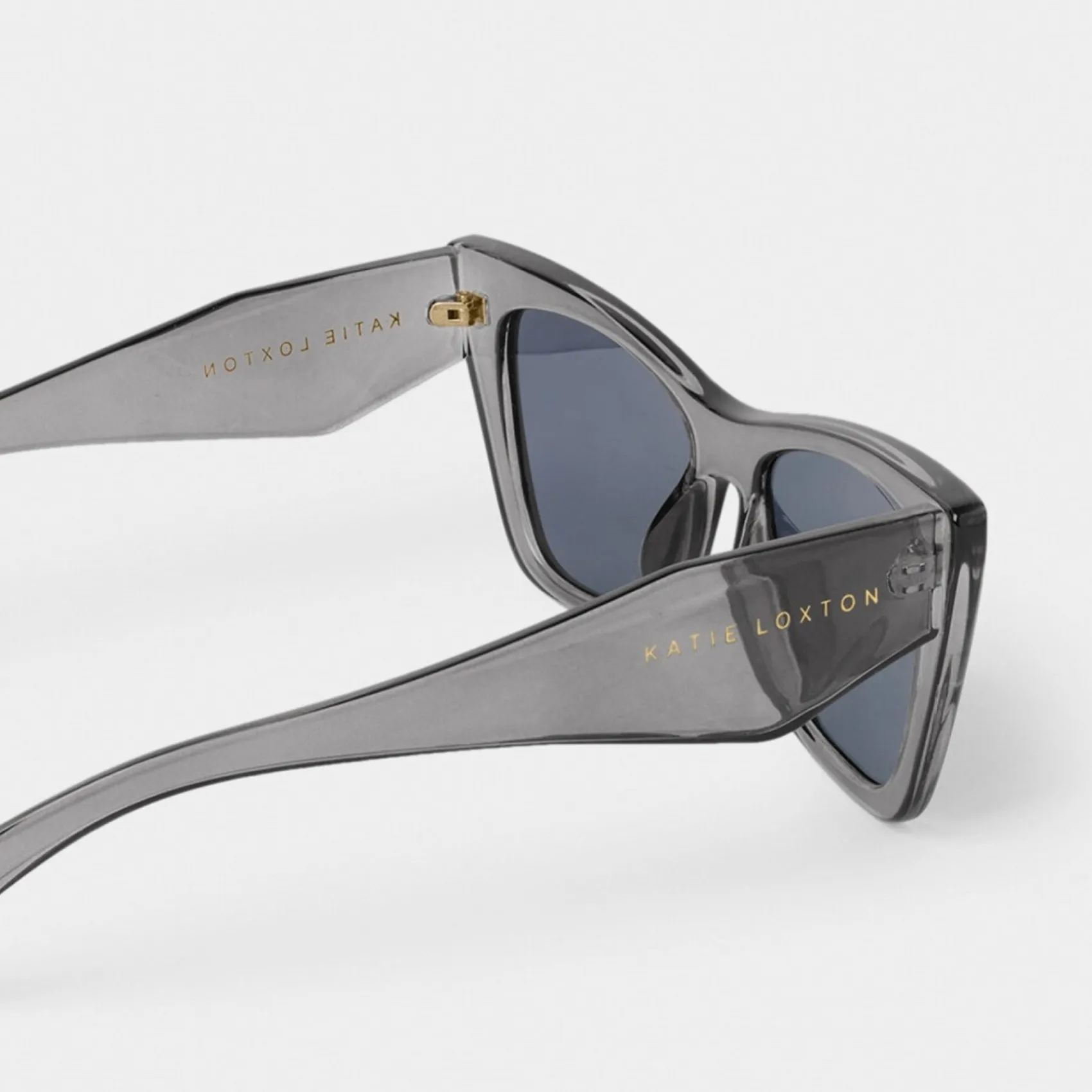 Katie Loxton Women's Sunglasses | Honeymoon Gifts*Porto Black Cat Eye Sunglasses Transparent Grey
