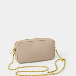 Katie Loxton Wedding Guest Bags | Occasion Handbags*Remi Slider Chain Crossbody Bag Light Taupe