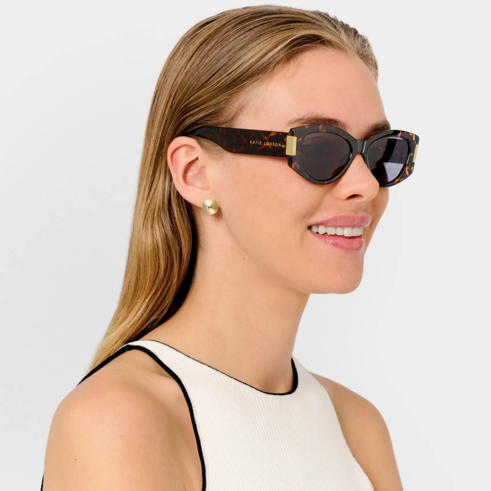 Katie Loxton Women's Sunglasses | Honeymoon Gifts*Rimini Oval Sunglasses Tortoiseshell