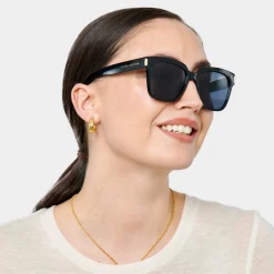 Katie Loxton Women's Sunglasses | Honeymoon Gifts*Roma Square Sunglasses Black