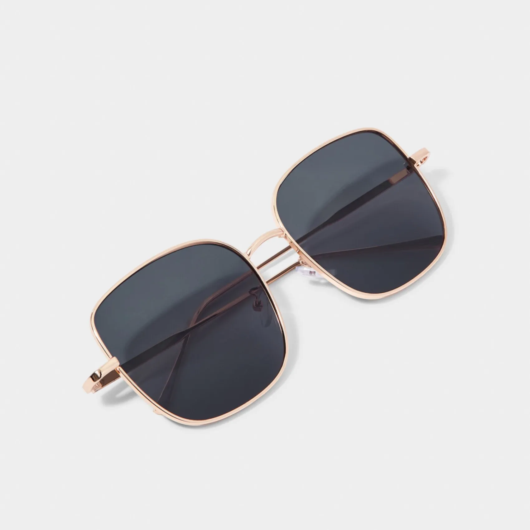 Katie Loxton Women's Sunglasses | Honeymoon Gifts*Sahara Gold and Black Square Sunglasses Gold/ Black