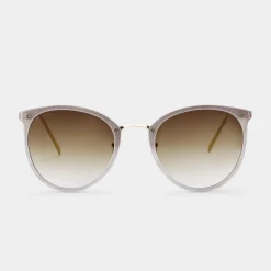 Katie Loxton Women's Sunglasses | Honeymoon Gifts*Santorini Gradient Wide Cat Eye Sunglasses Taupe