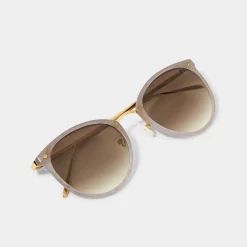 Katie Loxton Women's Sunglasses | Honeymoon Gifts*Santorini Gradient Wide Cat Eye Sunglasses Taupe
