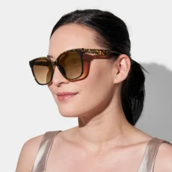 Katie Loxton Women's Sunglasses | Honeymoon Gifts*Savannah Tortiseshell Square Sunglasses Brown Tortoiseshell