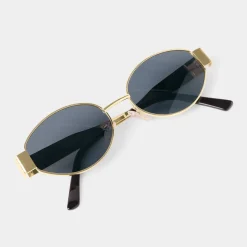Katie Loxton Women's Sunglasses | Honeymoon Gifts*Siena Oval Sunglasses Matt Gold