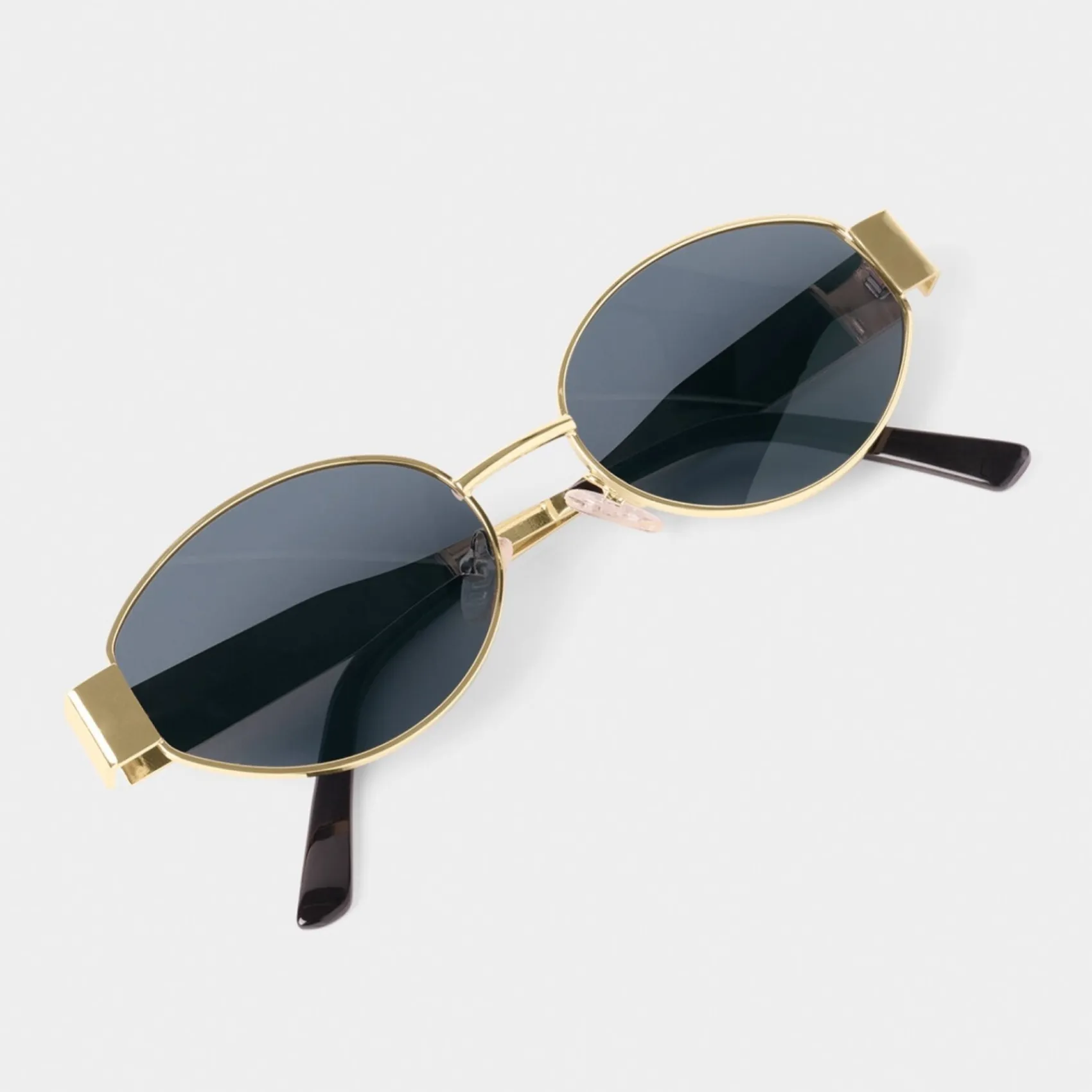 Katie Loxton Women's Sunglasses | Honeymoon Gifts*Siena Oval Sunglasses Matt Gold