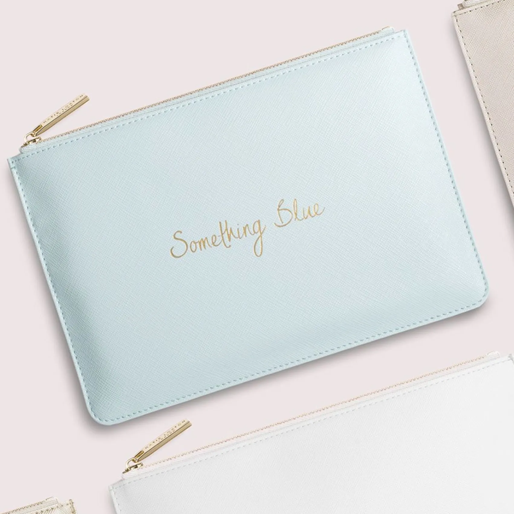 Katie Loxton Sentiment Pouches | Something Blue Gifts*'Something Blue' Perfect Pouch Pale Blue
