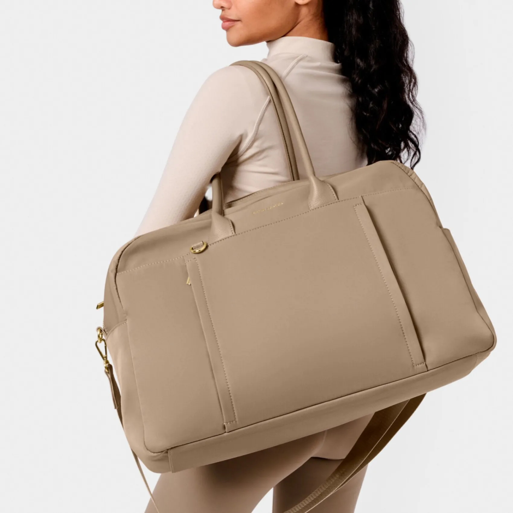 Katie Loxton Weekend Bags | Weekend Bags*Nylon-Luxe Gym Bag Taupe