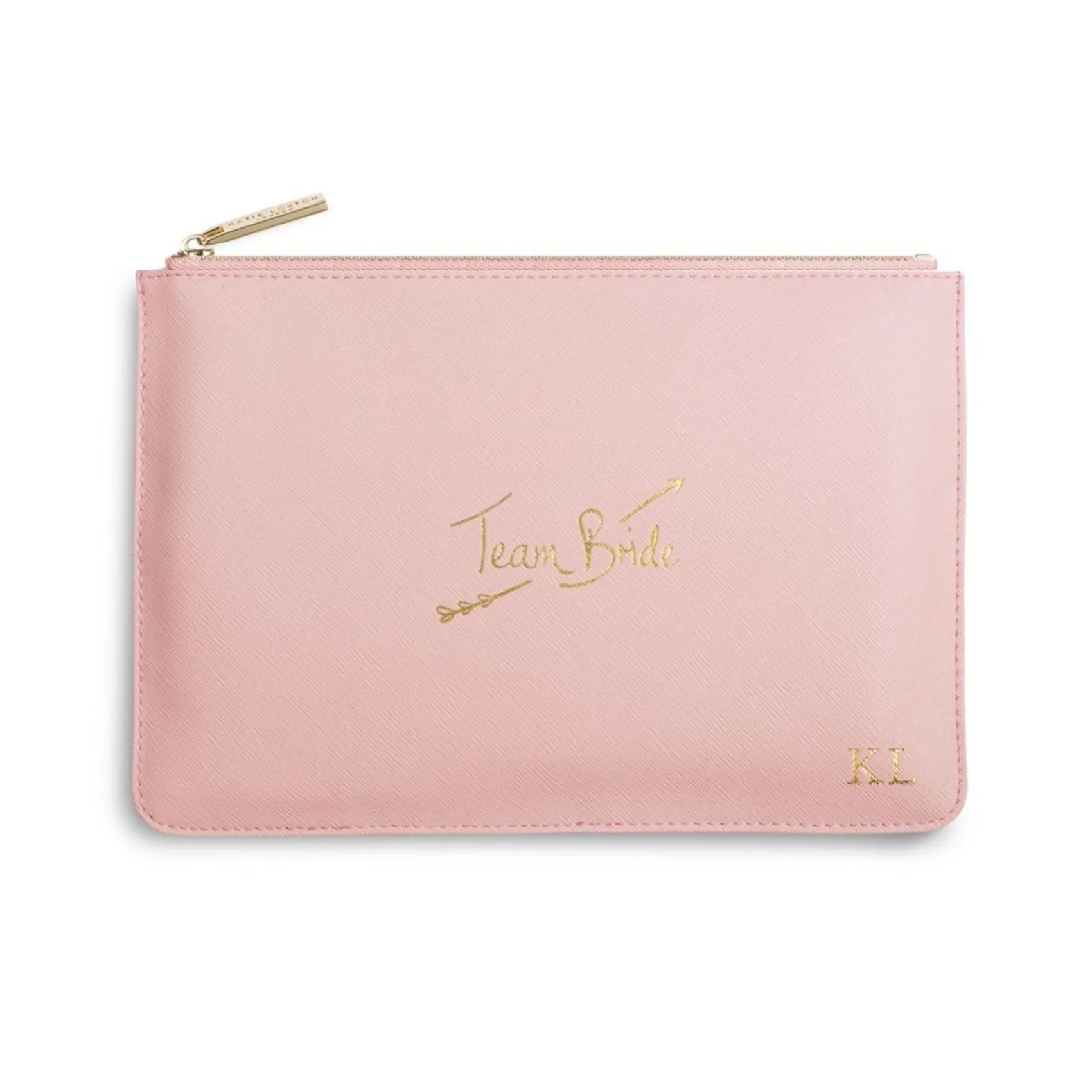 Katie Loxton Sentiment Pouches | Bridesmaid Gifts*'Team Bride' Perfect Pouch Pink