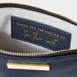 Katie Loxton Sentiment Pouches | Mother Of The Groom Gifts*'Thank You For Helping Me Tie The Knot' Pouch Navy