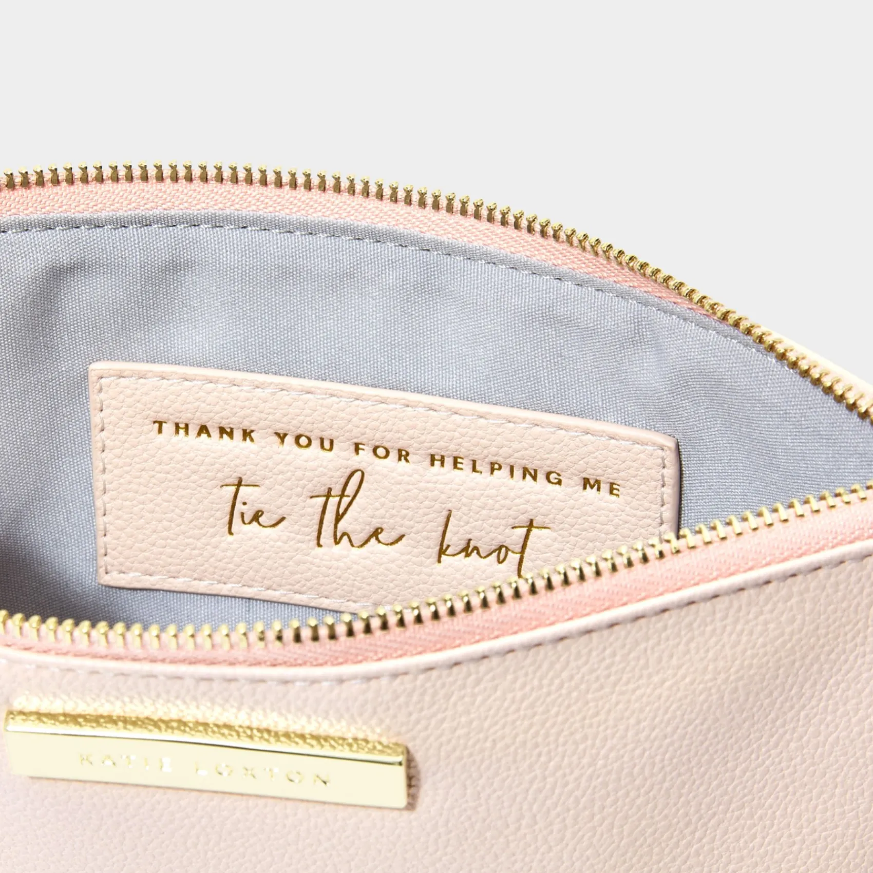 Katie Loxton Sentiment Pouches | Mother Of The Groom Gifts*'Thank You For Helping Me Tie The Knot' Pouch Pink