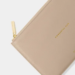 Katie Loxton Sentiment Pouches | Makeup Bags*'Wonderful Nan' Sentiment Pouch Light Taupe