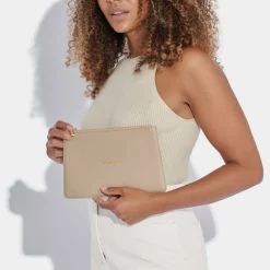 Katie Loxton Sentiment Pouches | Makeup Bags*'Wonderful Nan' Sentiment Pouch Light Taupe