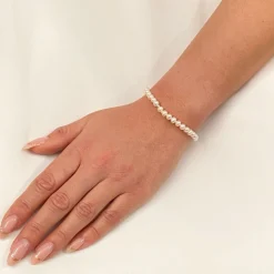 Lace & Favour Bride Gifts | Pearl Jewellery*Laisani Simple Freshwater Pearl Wedding Bracelet Ivory/ Silver