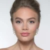 Poirier Pearl Jewellery | Gold Wedding Jewellery*Laurel Blush Pearl Branch Gold Drop Earrings Blush/ Gold