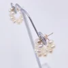 Lace & Favour Pearl Jewellery | Silver Wedding Jewellery*Liana Freshwater Pearl Small Hoop Earrings Ivory/ Silver