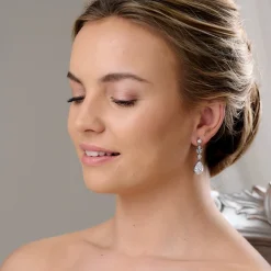 Lace & Favour Silver Prom Jewellery | Prom Earrings*Lilibeth Cubic Zirconia Drop Earrings Silver