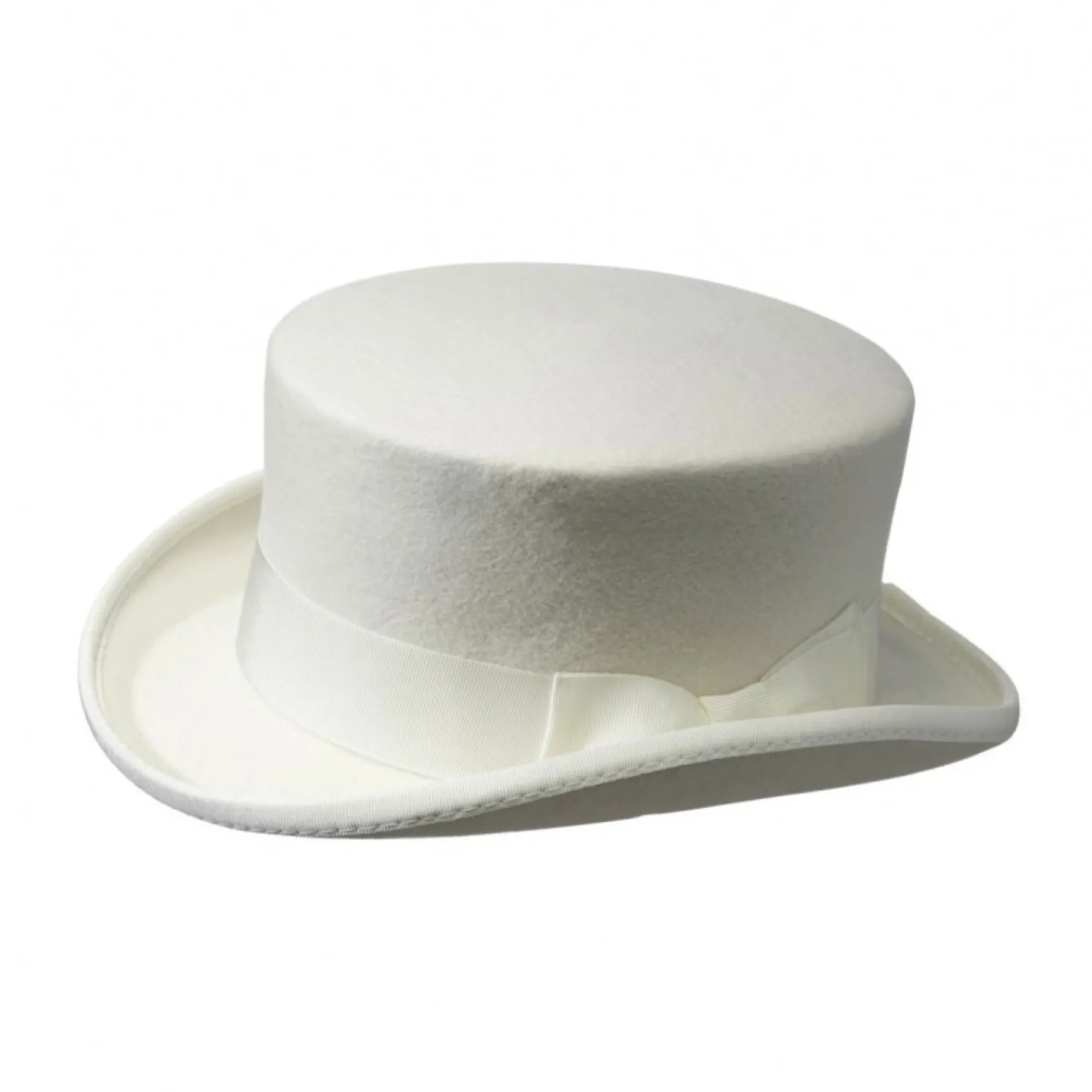 Poirier Bridal Hats*Loulou Bridal Top Hat with Bow Detail Ivory