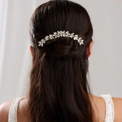 Lace & Favour Prom Hair Clips & Combs | Bridesmaid Gifts*Luna Small Crystal Embellished Wedding Hair Comb Gold