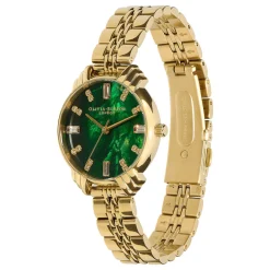 Olivia Burton Women's Watches | Bridal Watches*Art Deco 30mm Emerald and Gold Bracelet Watch