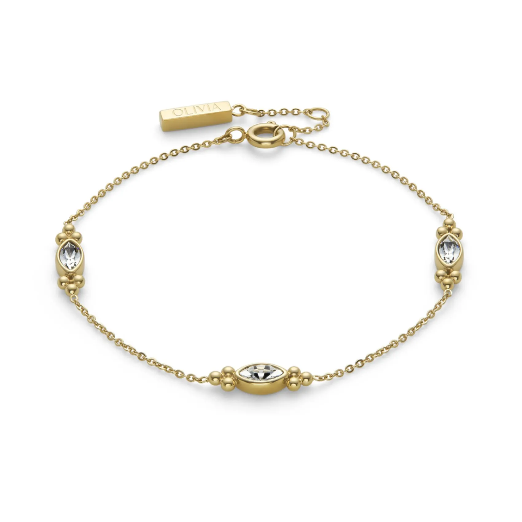 Olivia Burton Women's Jewellery | Honeymoon Gifts*Dainty Gold Plated Crystal Bracelet